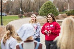 BoD giving a campus tour