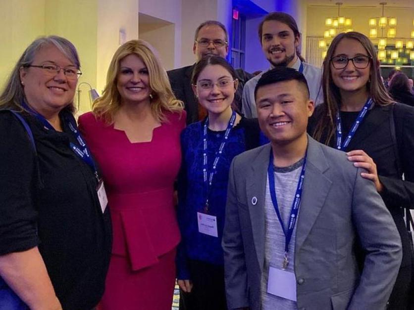 学生 meet with president of Croatia during Washington, D.C. 事件